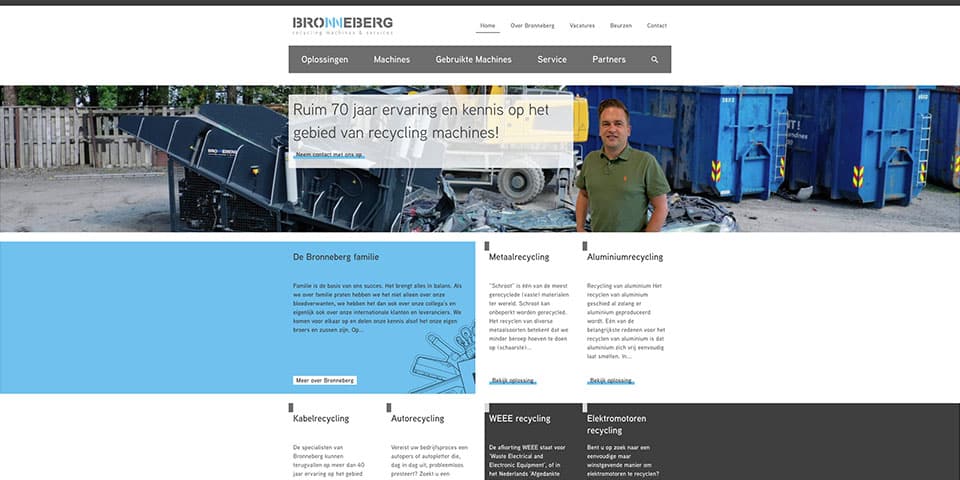 Bronneberg Recyclingmachines lanceert nieuwe website