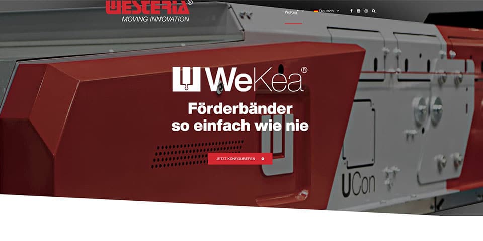 Westeria introduceert WeKea® een innovatief nieuw samenstel-systeem voor transportbanden.